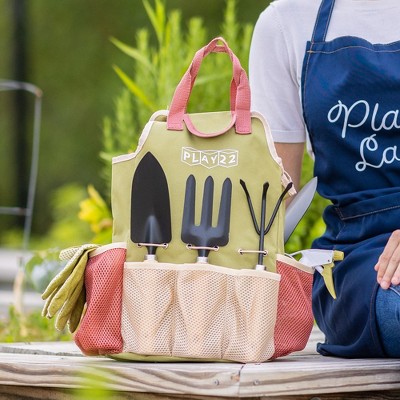 Gardening Tools Set of 10 Pieces - Complete Garden Tool Kit Comes with Bag, Gloves, Garden Tool Set with Spray Bottle Indoors & Outdoors – Play22Usa