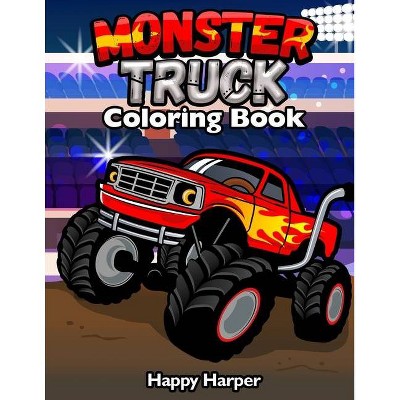 Monster Truck Coloring - Large Print by  Harper Hall (Paperback)