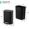 1.3 Gallon Trash Can, Stainless Steel Kitchen Trash Can with Lid, Soft Close Step-On Pedal, 5 Liters Ideal - 2 of 4