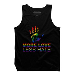 Design By Belugastore Humans More Love Pride Hand Print By Belugastore Tank Top - 1 of 2