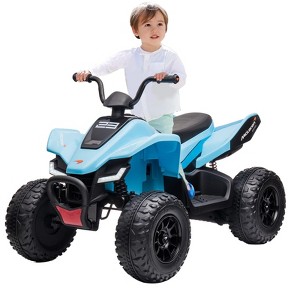 Jojoka 24V Officially Licensed Mc-Laren Ride on ATV Car, Hipicute Battery Powered Electric Off-Road Car w/ 2 Speeds,LED Lights,MP3 - 1 of 4