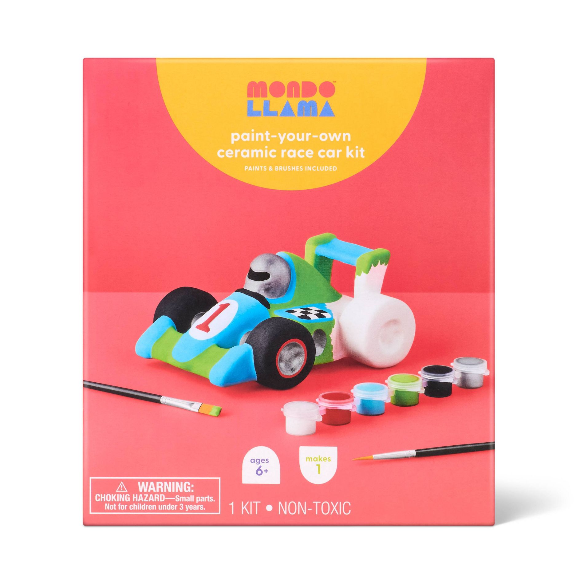 Ceramic Race Car Painting Craft Activity Kit - Mondo Llama™