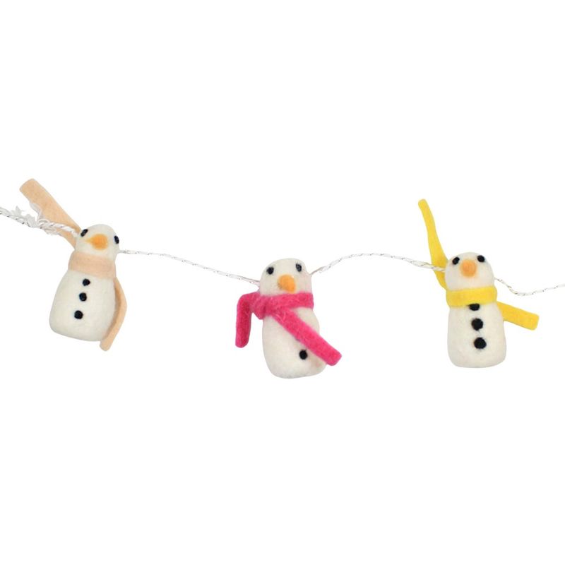 Cody Foster 45.0 Inch Merry And Bright Garland Snowmen Winter Tree Garlands, 4 of 5