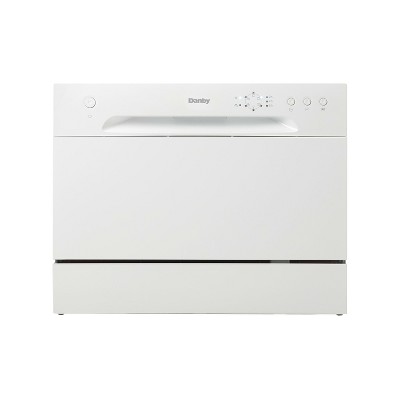 Danby 6 Place Setting Countertop Dishwasher in White DDW621WDB