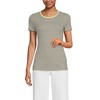 Lands' End Women's Cotton Rib T-shirt - 2 of 3