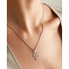 Molenia Heart Initial Necklace for Women, 925 Sterling Silver Heart Letter Pendant Necklace for Her, Fine Jewelry Necklace Gifts for Her Wife Women - 2 of 4