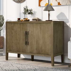 Okak Modern Sideboard Buffet, Large Storage Cabinet with 4 Doors, Coffee Bar Cabinet for Kitchen Living/Dining Room Bedroom - 1 of 4