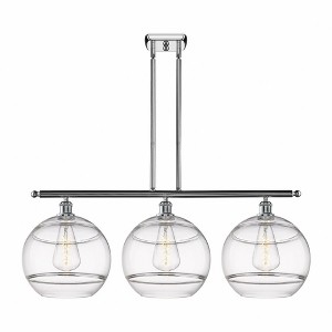 Rochester - 3 Light Stem Hung Island In Industrial Style-13.88 Inches Tall and 38.5 Inches Wide - 1 of 1