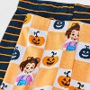 Toddler 4pc Ms. Rachel Cotton Long Sleeve Halloween Pajama Set - Orange/White/Black - 4 of 4