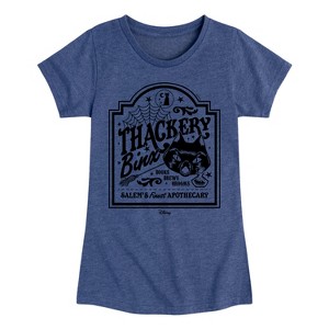 Girls' - Hocus Pocus - Binx Business Sign Fitted Short Sleeve Graphic T-Shirt - 1 of 3