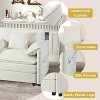 ORRD 57" Oversized Recliner Chair with Ottoman, Chenille Lounge Chair for Living Room, Beige - 3 of 4
