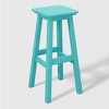 WestinTrends Malibu 24" All Weather Hdpe Outdoor Patio Square Backless Counter Stool - 4 of 4