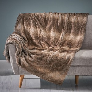 Kumasinova Cozy Faux Fur Throw Blankets,Boho Fluffy Blanket & Throws for Anthropologie Home Decor,Fall Throw Blanket for Couch & Bed,50x60 Inches - 1 of 4