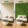 COZONY Artificial Hedge Panels 12-Pack, Green Privacy Screen for Indoor and Outdoor Use, Faux Boxwood Wall Decor - 3 of 4