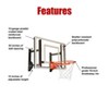 RAMGOAL Adjustable Indoor Mini Basketball Hoop and Ball, Wall-Mounted, Durable Breakaway Rim - 4 of 4