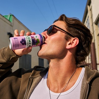 Lumen Sparkling Protein Grape - 12 fl oz