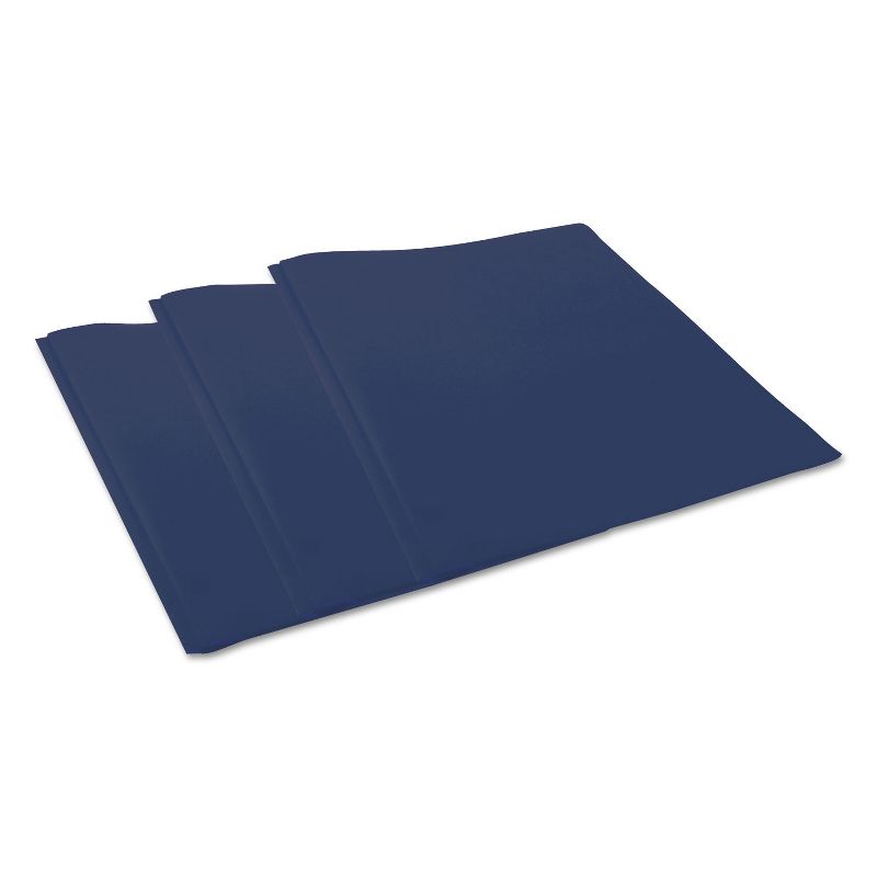 Universal Plastic Twin-Pocket Report Covers with 3 Fasteners 100 Sheets RoyalBlue 10/PK 20552, 5 of 6