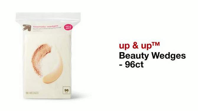 Beauty Wedges - White - 96ct - up &#38; up&#8482;, 2 of 5, play video