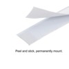 Unique Bargains Nylon-Coated Steel Metric Scale Right to Left Read Adhesive Tape Measure White - 4 of 4