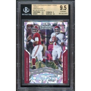 Jalen Hurts Rookie 2020 Contenders DP Legacy Cracked Ice #2 (ser 12/23) BGS 9.5 - 1 of 2