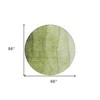 Olive Green And Artichoke Green Ombre Washable Indoor Outdoor Area Rug - 3 of 4