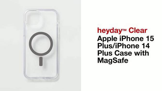 Apple iPhone 15 Plus/iPhone 14 Plus Case with MagSafe - heyday&#8482; Clear, 2 of 6, play video