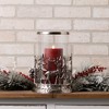 Etched Metal Woodland Candle Holder 8"D - 3 of 3