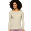 Felina Women's Organic Cotton Stretch Long Sleeve Tee 2-Pack - 2 of 4