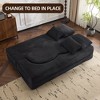 VASIP  Queen Size Foldable Sofa Bed, Plush Futon Sofa , Supportive High-Density Foam,  Convertible Sleeper Sofa,for Guest Room, Living Room - 4 of 4