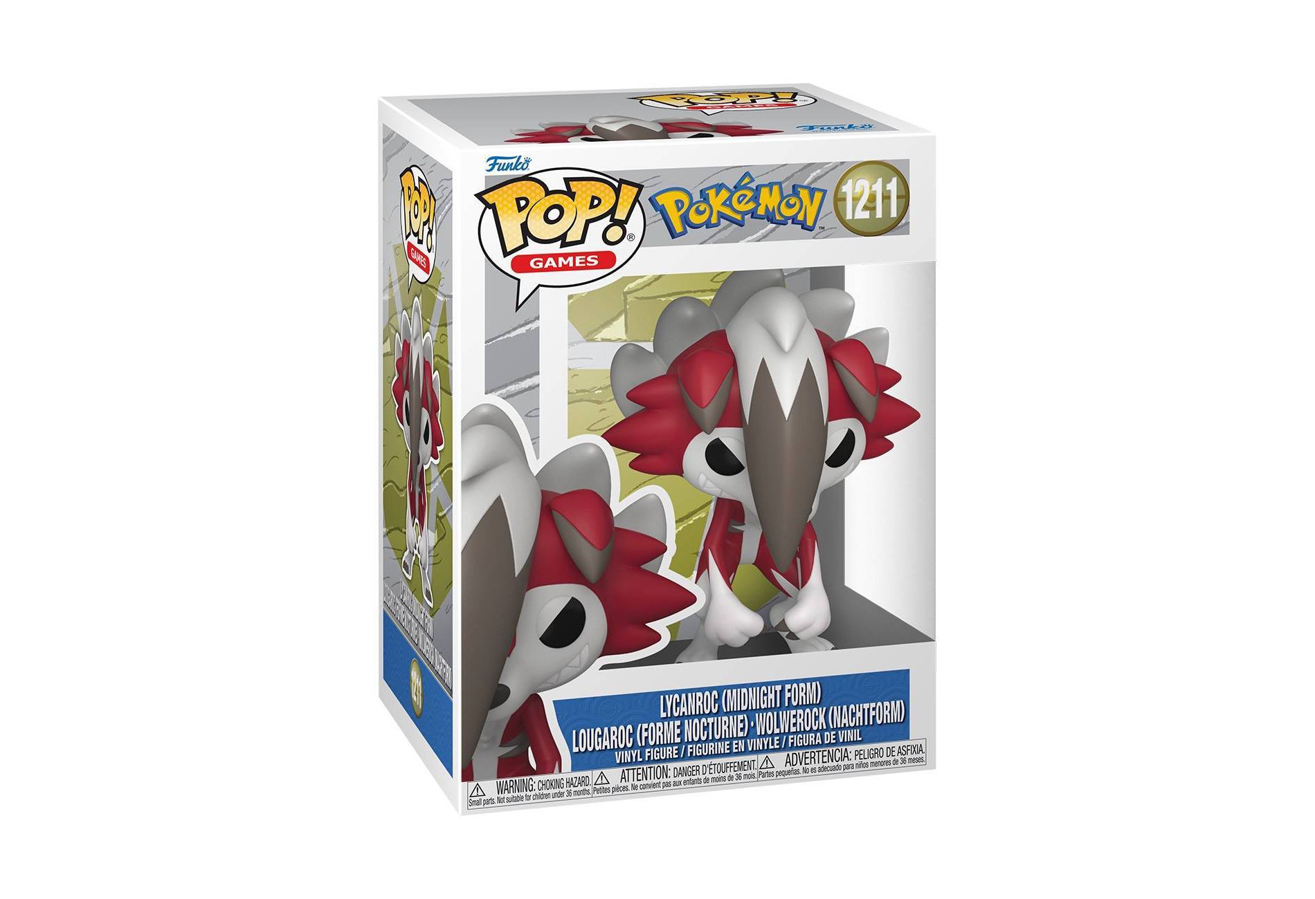 Funko Pop! Games: Pokémon Lycanroc (Midnight Form) Vinyl Figure #1211