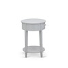 East West Furniture,Mid Century Nightstand with 1 Mid Century Modern Drawer, Stable and Sturdy Constructed - Urban Gray Finish - 4 of 4