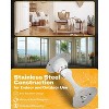 DOMETOUR Magnetic Door Stopper 3 Pcs, Stainless Steel Heavy Duty Door Holder with Double Sided Tape, Wall/Floor Mount - 3 of 4