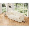 Modern 2-Seater Corduroy Sofa, Slipcovered Deep Seat Couch with Removable Covers with 300lb Capacity, Convertible for Small Spaces - 2 of 4