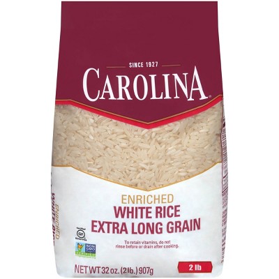 Carolina Enriched Extra Long Grain Rice - 2lbs