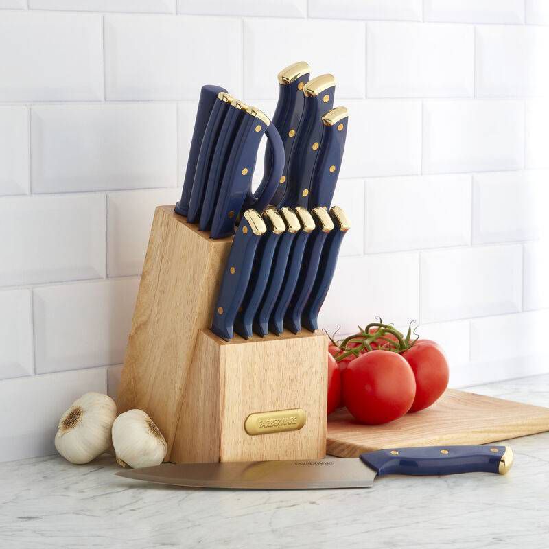 Farberware 15pc Cutlery Set - Gold and Navy, 3 of 9