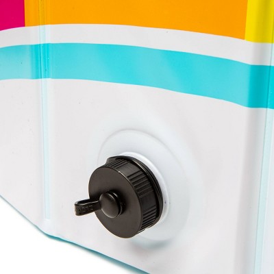 Rainbow Foldable PVC Hard Side Dog Pool