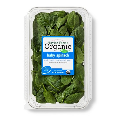 Taylor Farms Organic Baby Spinach 