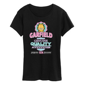 Women's - Garfield - Collegiate Genuine Quality Attitude Short Sleeve Graphic T-Shirt - 1 of 4