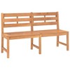 vidaXL Solid Teak Wood Patio Bench - 59.1" Outdoor Garden Furniture with Fine Sanded Finish and Extra Stability, Weather Resistant - 2 of 4