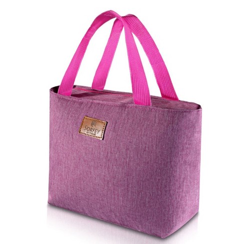 Lunch Bag Insulated Lunch Cooler, Pink