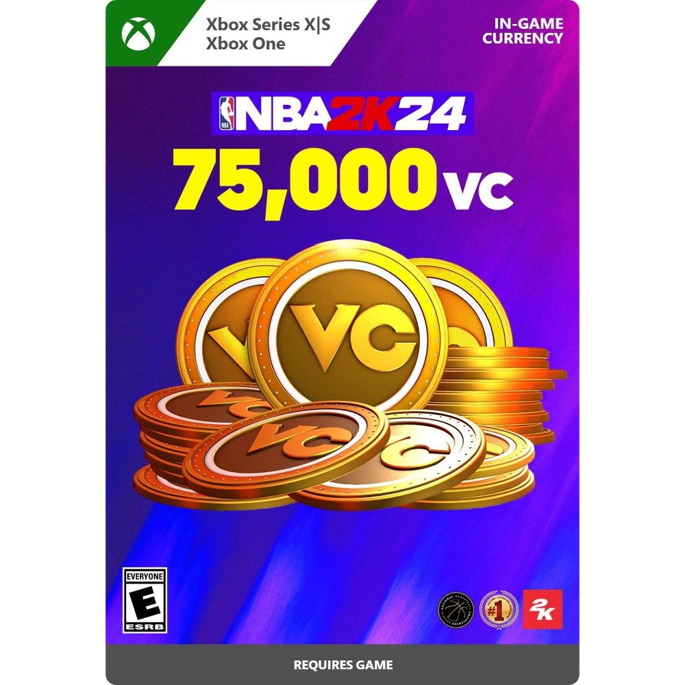 Photos - Console Accessory Microsoft NBA 2K24: 75,000 Virtual Currency - Xbox Series X|S/Xbox One  (Digital)