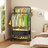 MOEPISY Portable Clothing Rack with Wheels Rolling Clothes Racks - 2 of 4