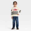 Toddler Boys' Disney Cars Lightning McQueen Racing Pullover Sweater - Ivory - 3 of 3