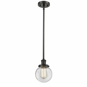 Beacon - 1 Light Stem Hung Mini Pendant In Modern Style-9 Inches Tall and 6 Inches Wide - 1 of 1