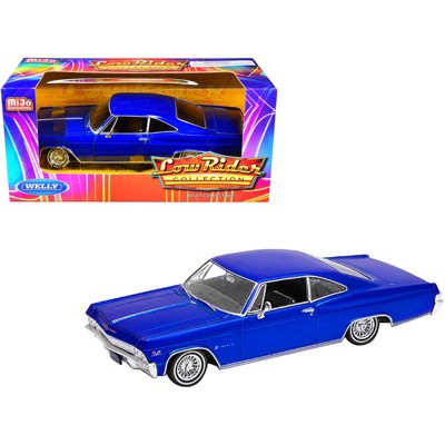 1965 Chevrolet Impala SS 396 Blue Metallic "Low Rider Collection" 1/24 Diecast Model Car by Welly