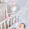 Babyluv"Baby Musical Crib Mobile with Rotating Lights, Star Projection, Rattle, Music Box & Remote"Pink - 4 of 4