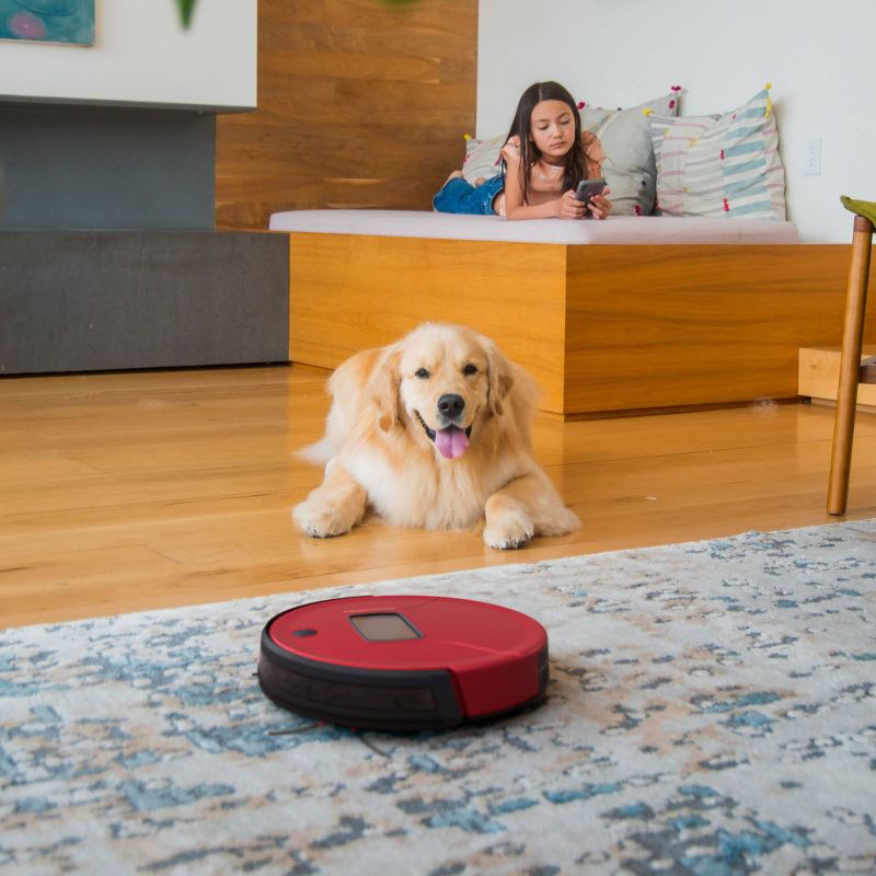 bObsweep PetHair Vision Plus Wi-Fi Robot Vacuum Cleaner and Mop - Beet, 3 of 8
