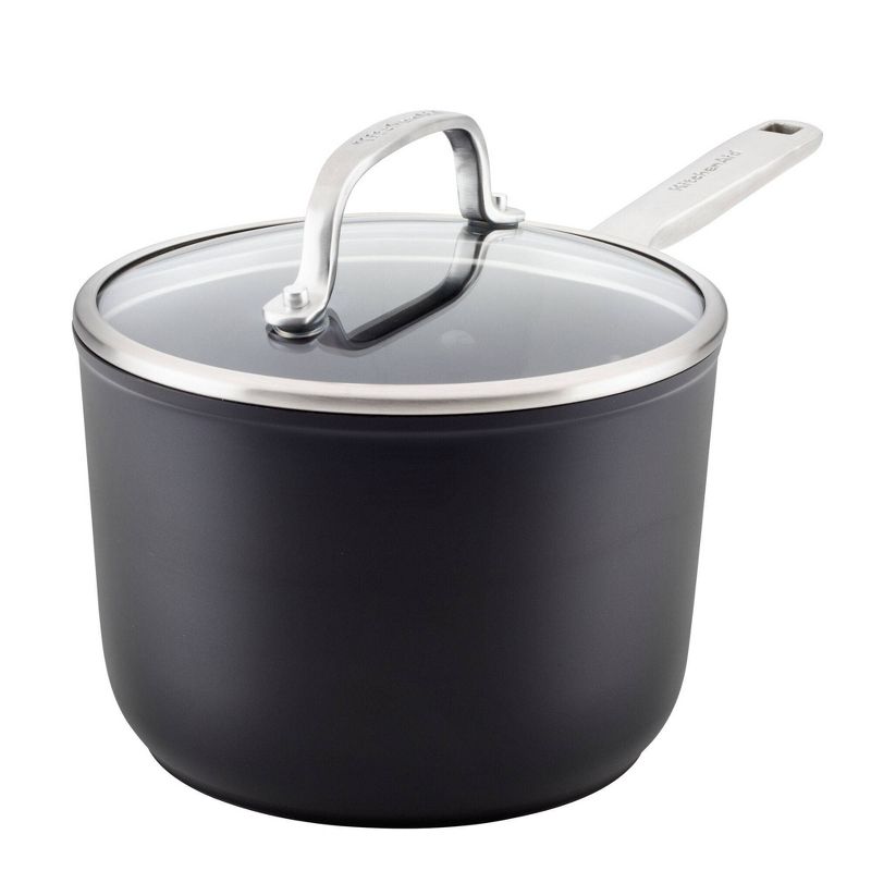 KitchenAid Hard Anodized Induction 2qt Covered Saucepan, 1 of 7