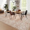 Modern Machine Washable Area Rugs Floral Printed Floor Carpet Non Slip Backing Stain Resistant Indoor Soft Mat - 3 of 4