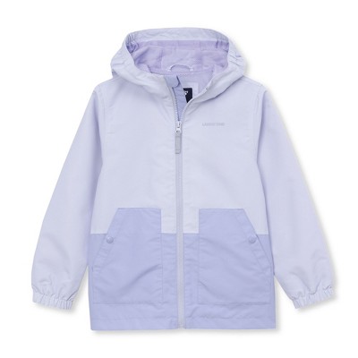 Lands' End Kids Water Resistant Hooded Slicker Rain Jacket